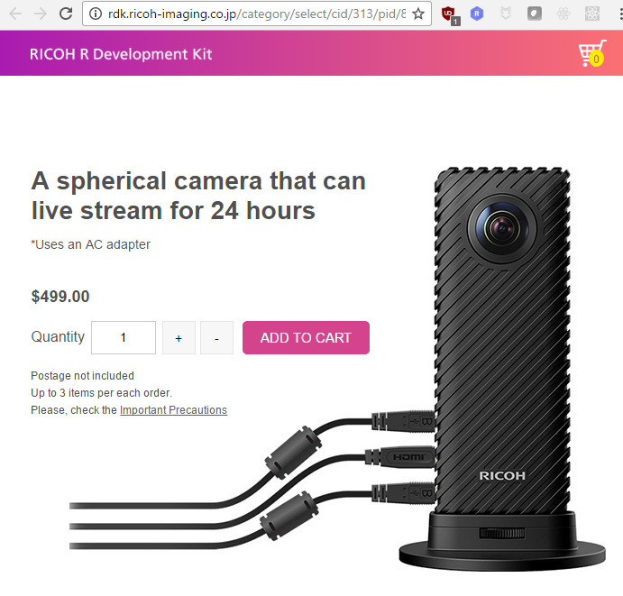New RICOH R Development Kit Focuses on Live Streaming - #35 by