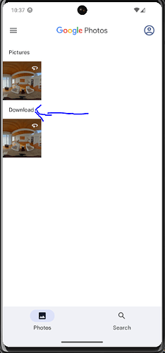 Since we are using the download directory image is in download