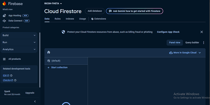 Firestore created