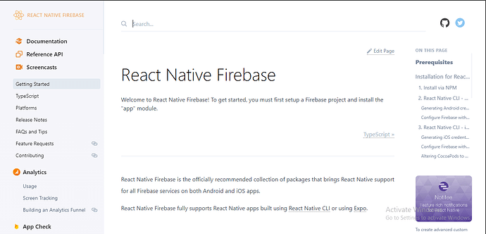 Rn firebase