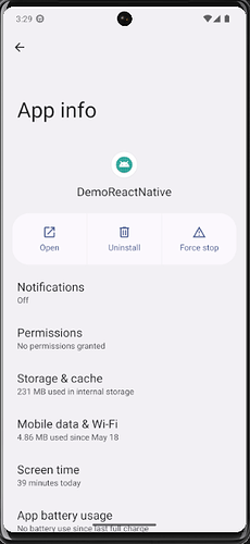 permission no longer disable after adding permission in manifest file