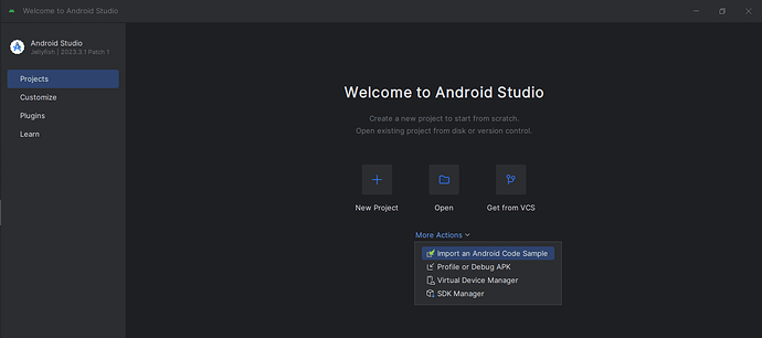 android studio launch