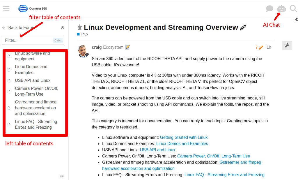 Linux Documentation Category - Meta - Camera 360 Developer