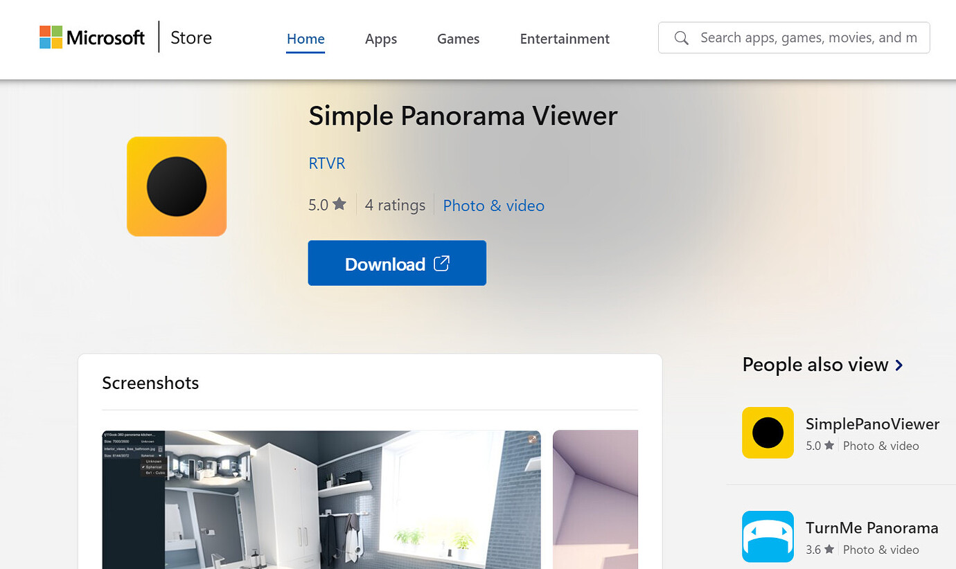 Free Simple Panorama Viewer For Windows Desktop - RTVR - 360 Media ...
