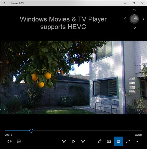 Windows 10 Movie and TV Player