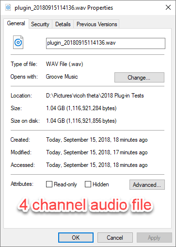 audio file