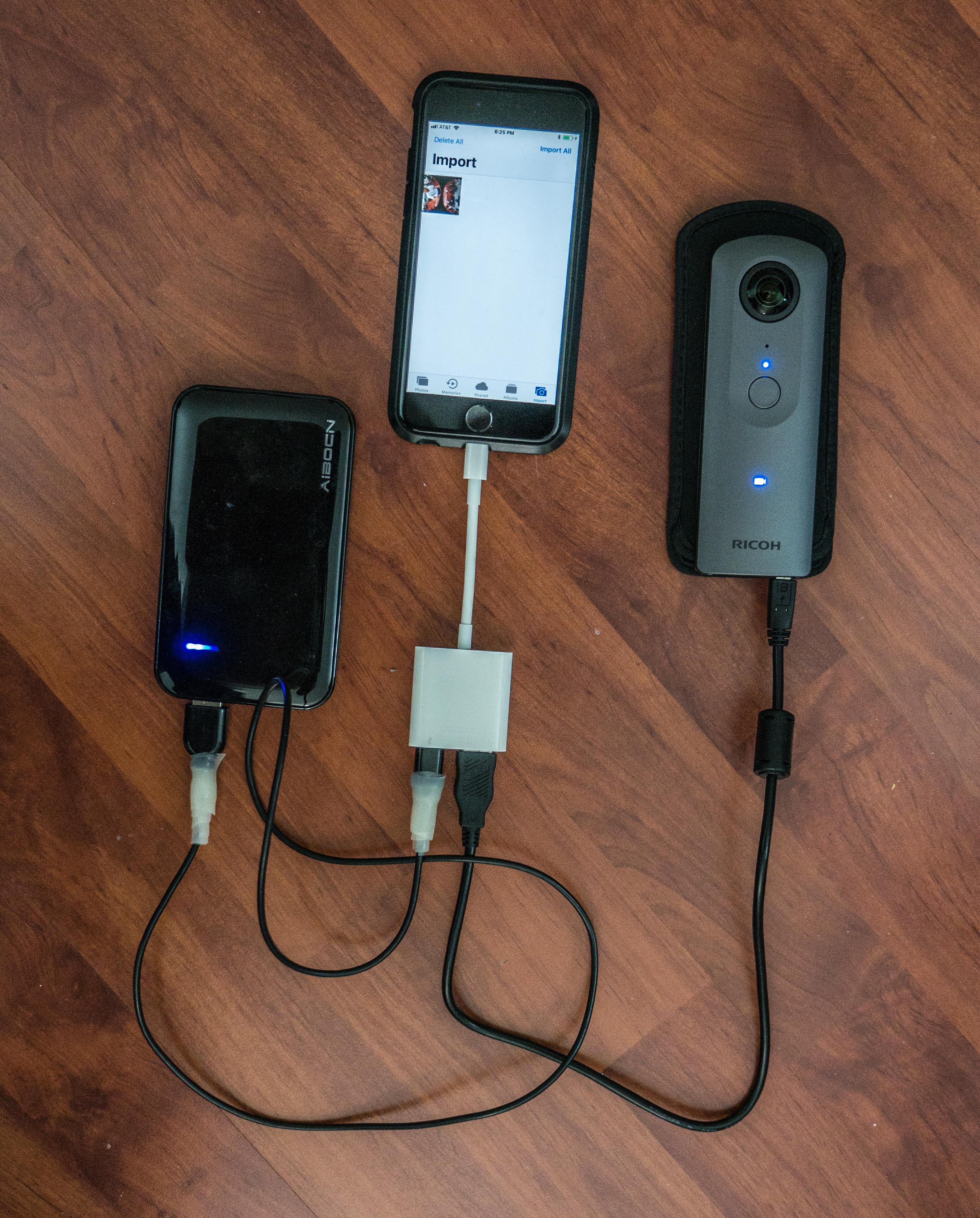 Apple Lightning USB 3 Camera Adapter - Ricoh and Software - 360 Developer